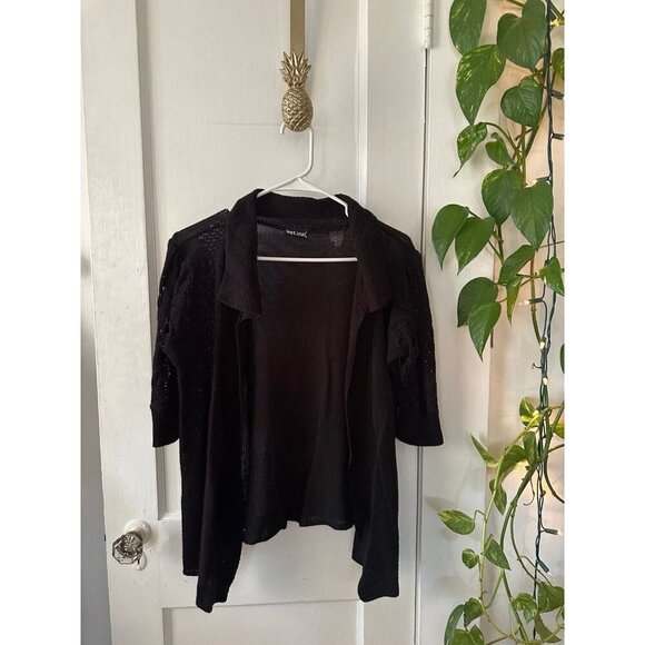 Wet Seal women’s size medium black Cardigan - Picture 1 of 10